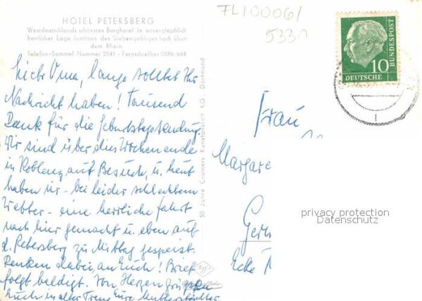 Petersberg Koenigswinter Fliegeraufnahme Hotel Petersberg Rheint – Bild 2