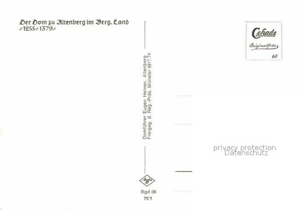 Altenberg Rheinland Fliegeraufnahme Dom – Bild 2