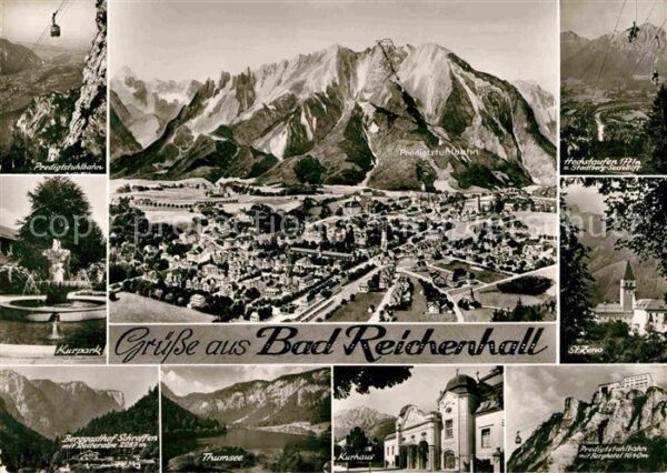 Bad Reichenhall Fliegeraufnahme Predigtstuhlbahn Kurpar