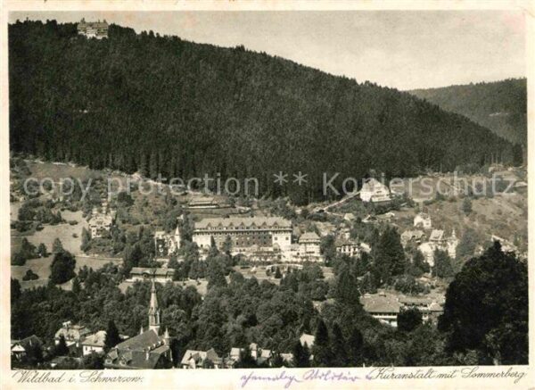 Wildbad Schwarzwald Fliegeraufnahme