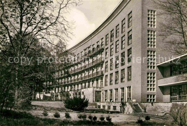 Stralsund Mecklenburg Vorpommern Bezirkskrankenhaus Gartenseite