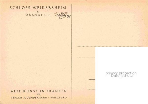 Weikersheim Schlo? Orangerie – Bild 2