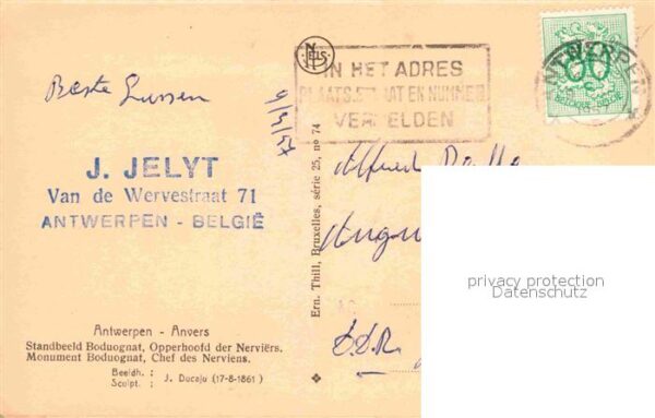 Antwerpen Anvers Monument Boduognat Chef des Nerviens – Bild 2