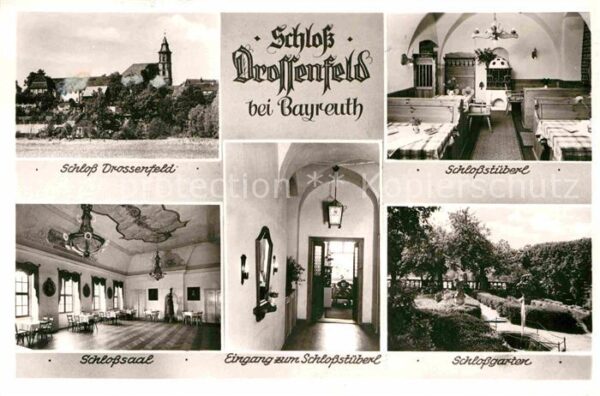 Bayreuth Schloß Drossenfeld Saal Garten Stüberl