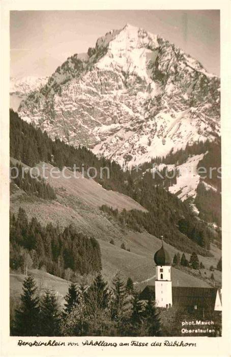 Schoellang Berkirche mit Rübihorn