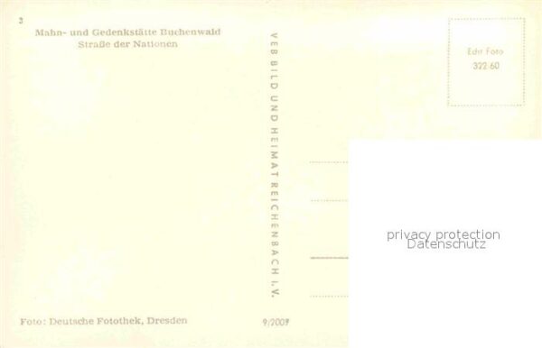Buchenwald Weimar Mahn- und Gedenkstätte Strasse der Nati – Bild 2