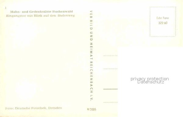 Buchenwald Weimar Mahn- und Gedenkstätte Eingangstor mit – Bild 2