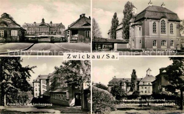 Zwickau Sachsen Verwaltungsgebäude Heinrich-Braun-Krank