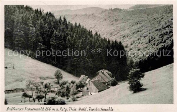 Frauenwald Thueringen Fliegeraufnahme Fraubachmühle