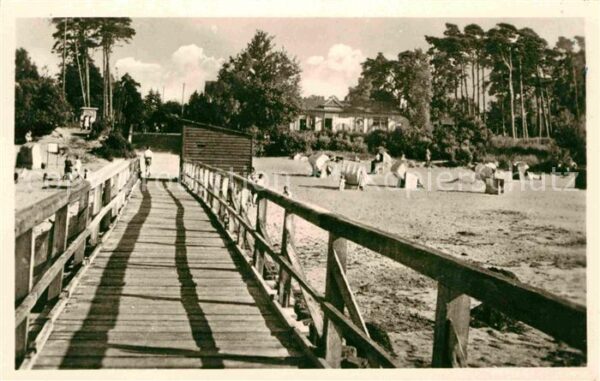Lubmin Ostseebad Seebrücke mit Strand