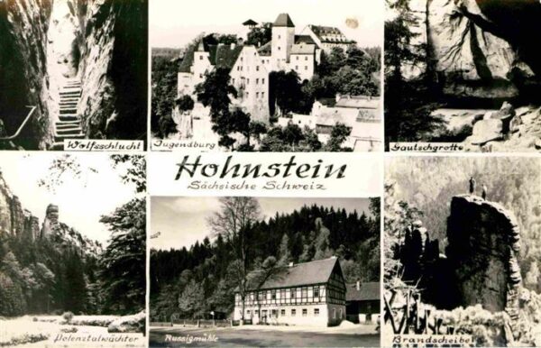 Hohnstein Saechsische Schweiz wolfsschlucht Jugendburg Gautschgrotte