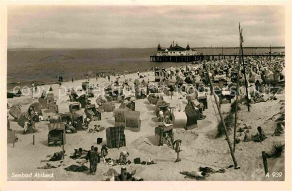 Ahlbeck Ostseebad Strand und Seebrücke