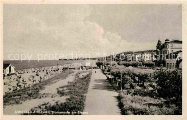 Zinnowitz Ostseebad Promenade und Strand