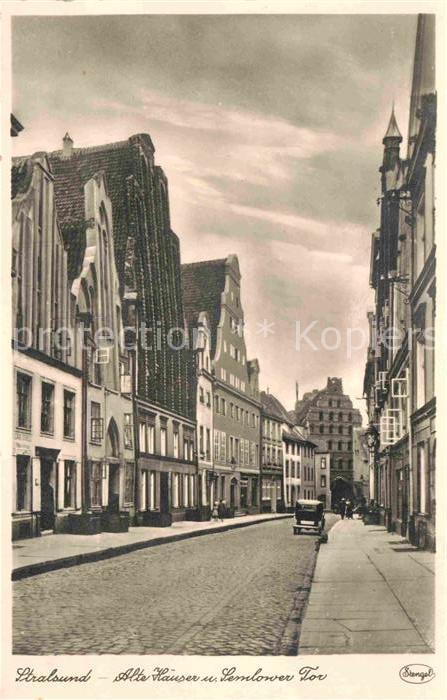 Stralsund Mecklenburg Vorpommern alte Häuser am Semlower Tor