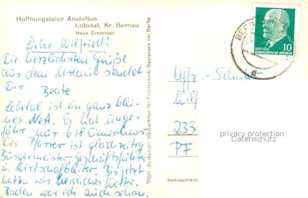 Lobetal Hoffnungstaler Anstalten Haus-Ernterast – Bild 2