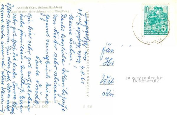 Asbach Schmalkalden Fliegeraufnahme Räbach mit Hirschberg u – Bild 2