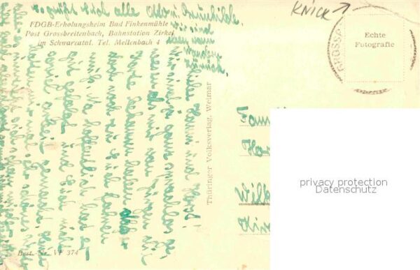 Bad Finkenmuehle Erholungsheim Grossbreitenbach im Schwa – Bild 2