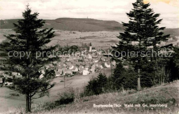 Brotterode mit Gr. Inselsberg