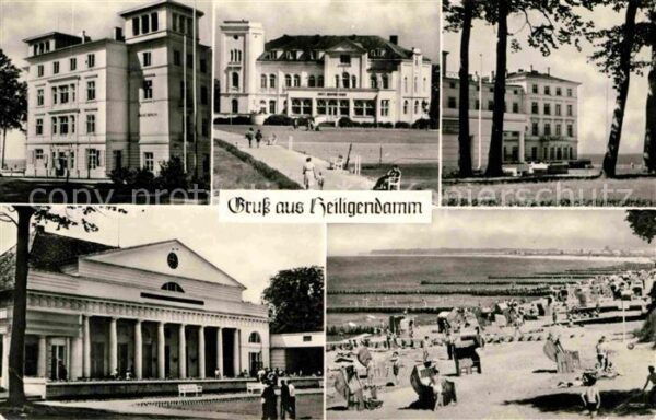 Heiligendamm Ostseebad Kurheime Kulturhaus und Strand