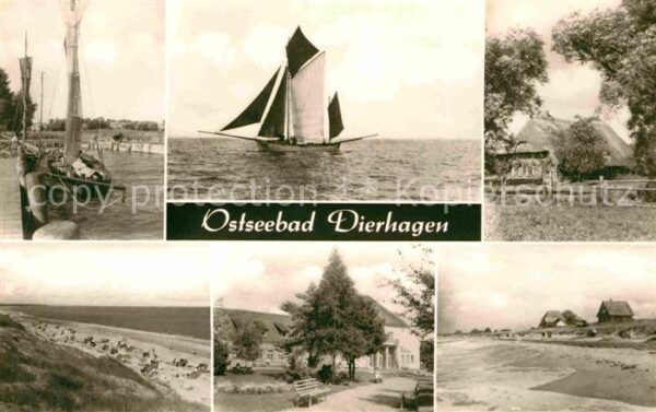 Dierhagen Ostseebad Hafen Strand Wohnhäuser
