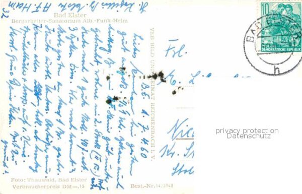 Bad Elster Bergarbeiter Sanatorium Alb.-Funk-Heim – Bild 2