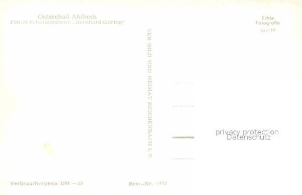 Ahlbeck Ostseebad Erholungsheim Bernhard Göring – Bild 2