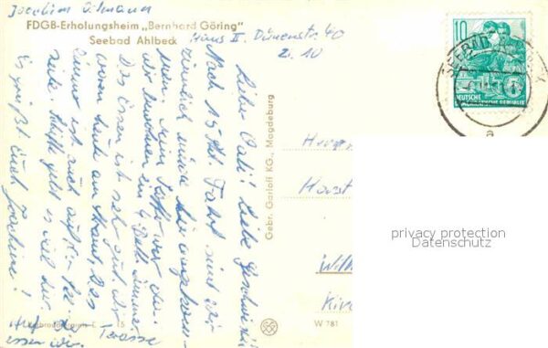 Ahlbeck Ostseebad Erholungsheim Bernhard Göring – Bild 2