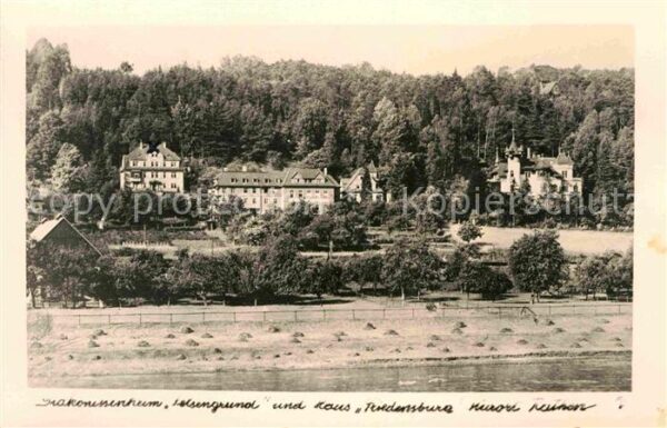Rathen Saechsische Schweiz Diakonissenheim-Felsengrund Haus-Friede
