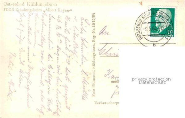 Kuehlungsborn Ostseebad Erholungsheim Albert Kayser – Bild 2