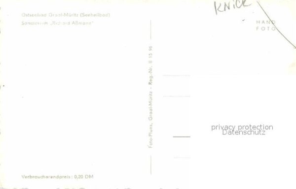 Graal-Mueritz Ostseebad Sanatorium Richard Assmann Speisesaal – Bild 2