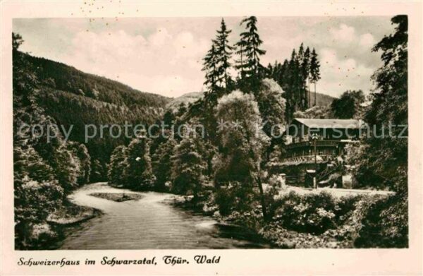 Schwarzatal Schweizerhaus Partie am Fluss