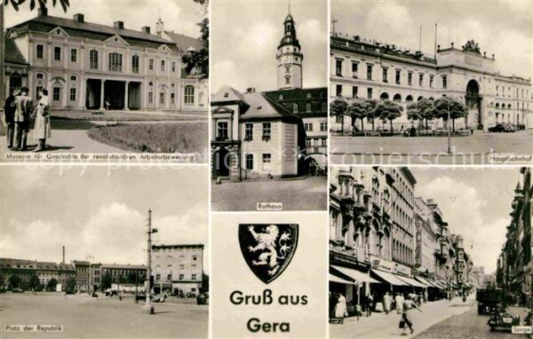Gera Museum für Geschichte Hauptbahnhof Plat