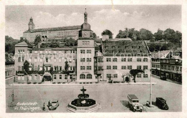 Rudolstadt Rathaus Hotel zum Löwen Schloß-Heidecks