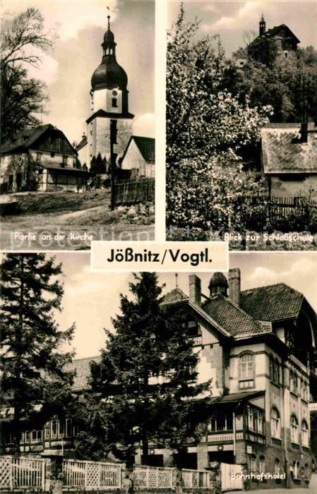 Joessnitz Kirchenpartie Schloßschule Bahnhofshote