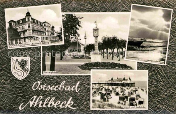 Ahlbeck Ostseebad Konzertplatz Strand Seebrücke Erholungs