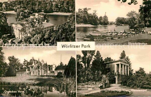 Woerlitz Park Gondelstation Floratempel Gotische