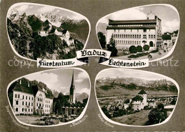 Vaduz Schloss Rathaus Regierungsgebäude Pfarr