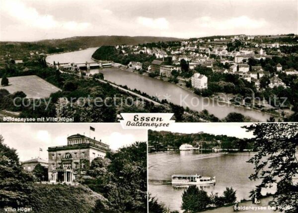 Essen Ruhr Fliegeraufnahme Baldeneysee mit Villa H