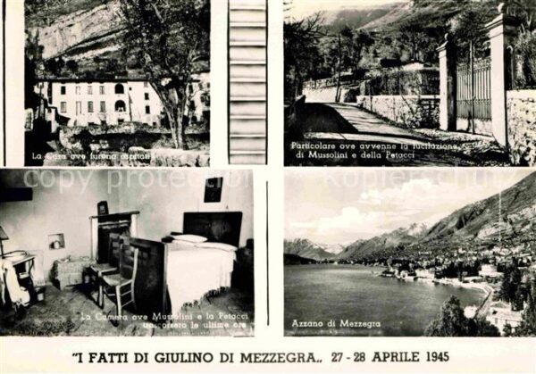 Mezzegra Haus und Zimmer von Mussolini Azzano