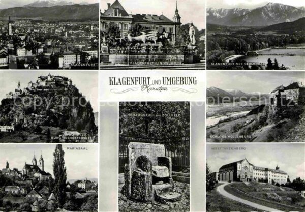 Klagenfurt Woerthersee Strandbad Abtei-Tanzenberg Schloß-Holle