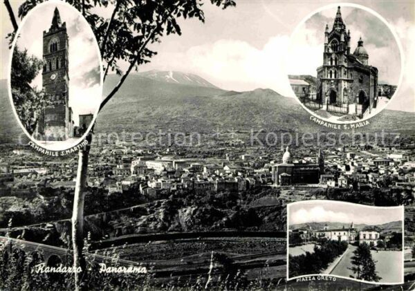 Randazzo Piazza Oreto Campanile S. Martino und S