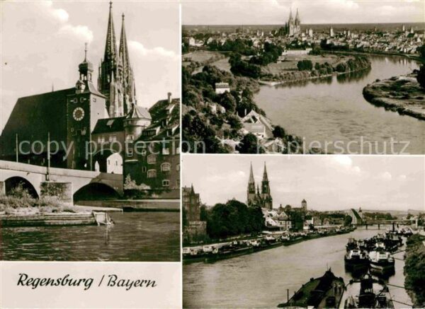 Regensburg Kirchen- und Brückenpartie