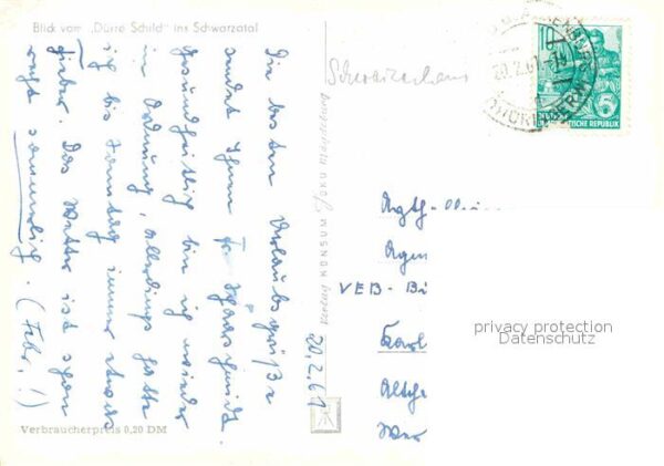 Schwarzatal Blick vom Dürre Schild – Bild 2