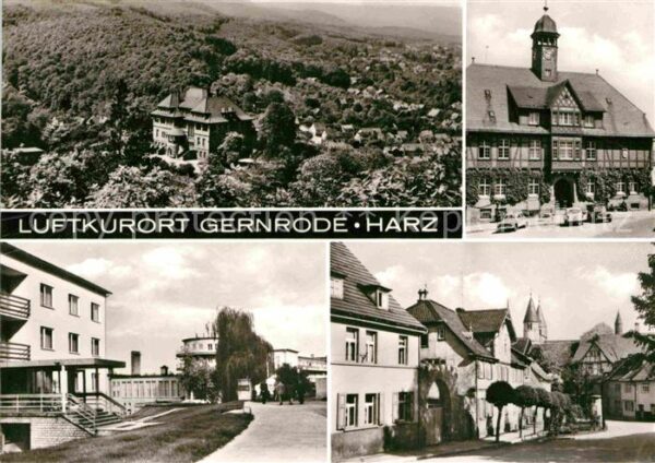 Gernrode Harz Fliegeraufnahme Ortspartien