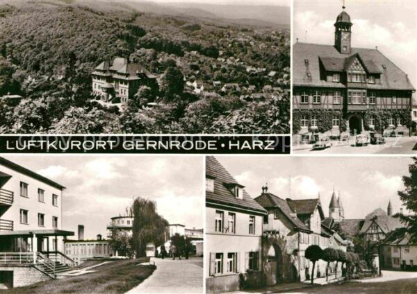 Gernrode Harz Fliegeraufnahme Ortspartien