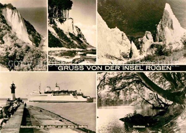Insel Ruegen Königstuhl Granitz Teufelsfelsen Hartha