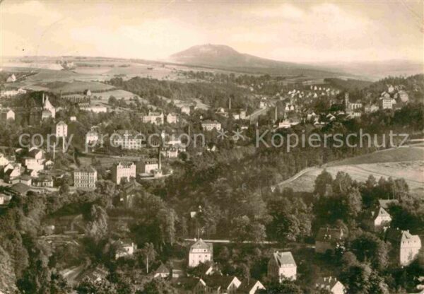 Annaberg-Buchholz Erzgebirge Fliegeraufnahme mit Bärenstein