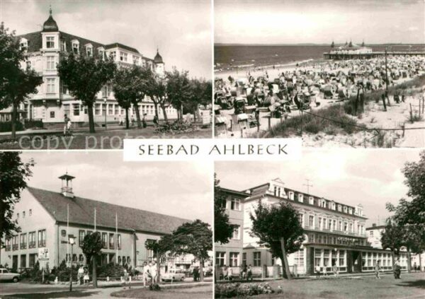 Ahlbeck Ostseebad Strand Seebrücke FDGB-Heim Bernhard Gör