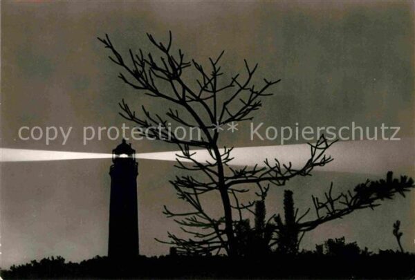 Prerow Ostseebad Leuchtturm bei Nacht
