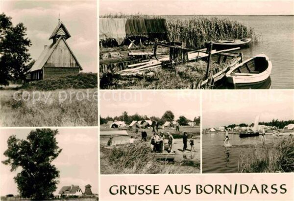 Born Darss Boote Camping Kirche